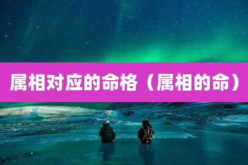 属相对应的命格（属相的命）