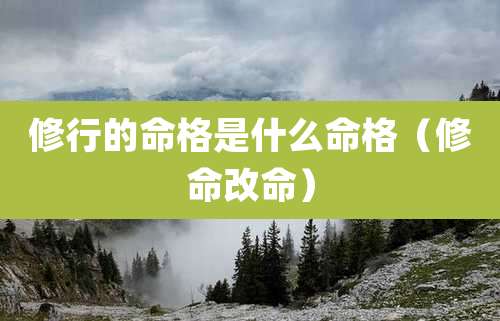 修行的命格是什么命格(修命改命)