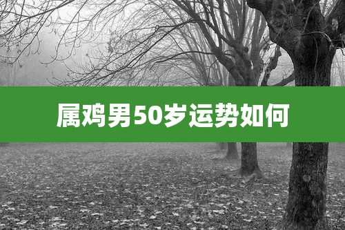 属鸡男50岁运势如何