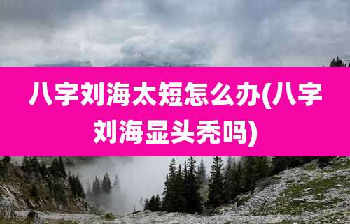 八字刘海太短怎么办(八字刘海显头秃吗)