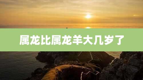 属龙比属龙羊大几岁了