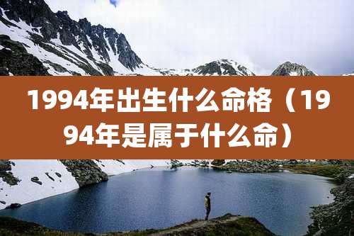 1994年出生什么命格（1994年是属于什么命）
