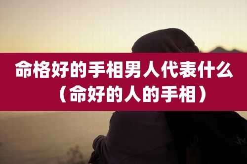 命格好的手相男人代表什么(命好的人的手相)