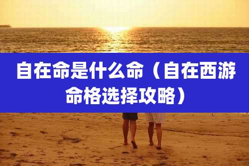 自在命是什么命（自在西游命格选择攻略）