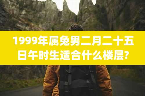 1999年属兔男二月二十五日午时生适合什么楼层?