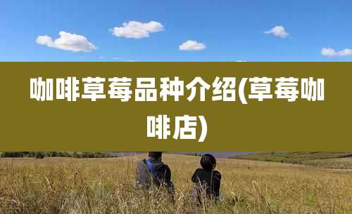 咖啡草莓品种介绍(草莓咖啡店)