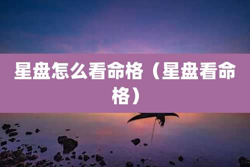 星盘怎么看命格（星盘看命格）