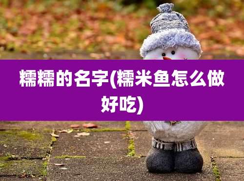 糯糯的名字(糯米鱼怎么做好吃)