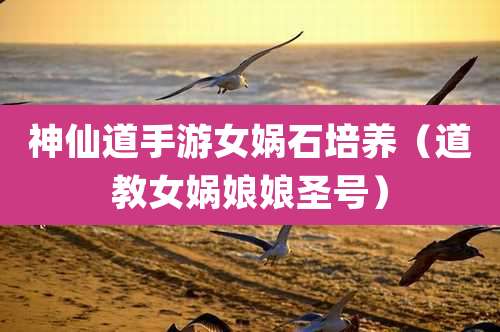 神仙道手游女娲石培养（道教女娲娘娘圣号）