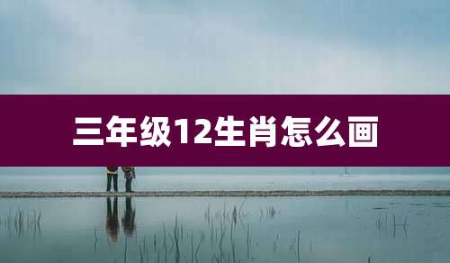 三年级12生肖怎么画