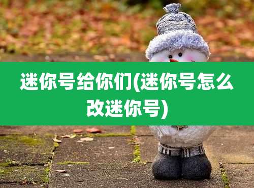 迷你号给你们(迷你号怎么改迷你号)