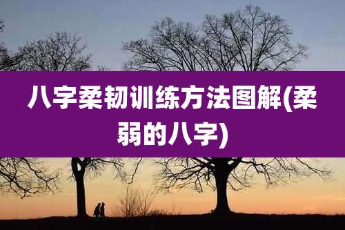 八字柔韧训练方法图解(柔弱的八字)