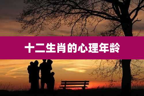 十二生肖的心理年龄