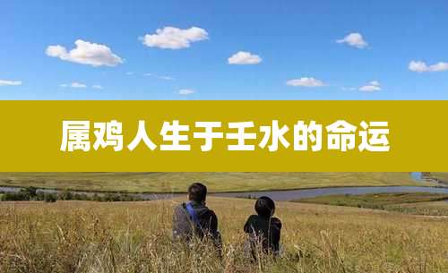 属鸡人生于壬水的命运