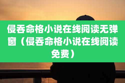 侵吞命格小说在线阅读无弹窗（侵吞命格小说在线阅读免费）