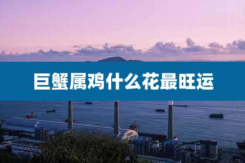 巨蟹属鸡什么花最旺运