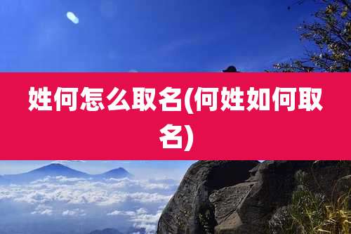 姓何怎么取名(何姓如何取名)