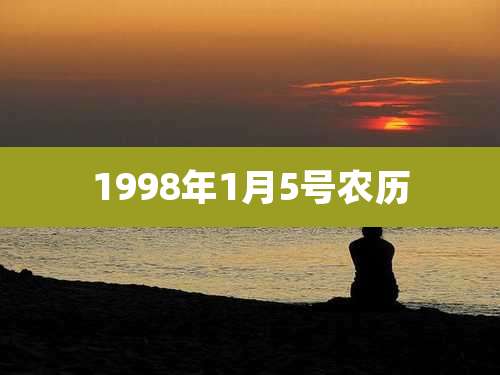 1998年1月5号农历
