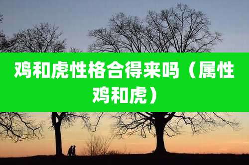 鸡和虎性格合得来吗（属性鸡和虎）