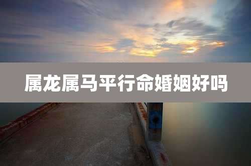 属龙属马平行命婚姻好吗