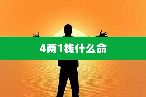 4两1钱什么命