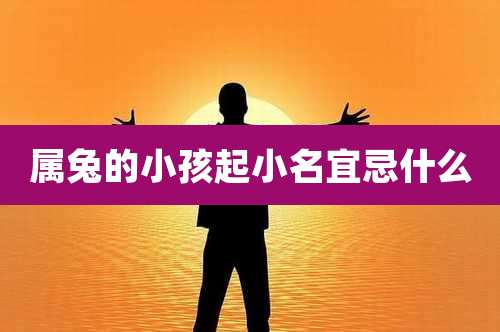 属兔的小孩起小名宜忌什么