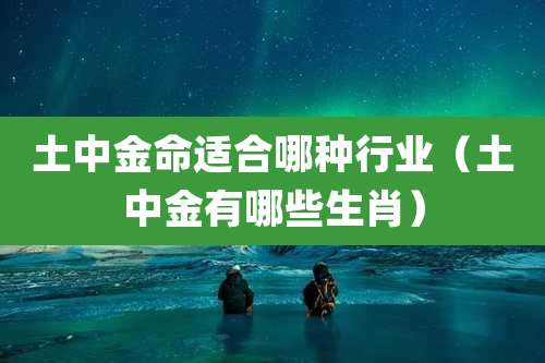 土中金命适合哪种行业（土中金有哪些生肖）