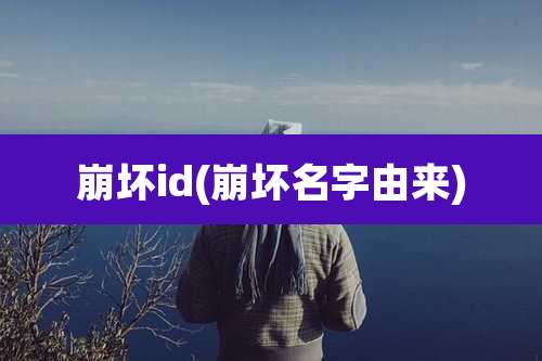 崩坏id(崩坏名字由来)