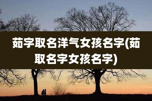 茹字取名洋气女孩名字(茹取名字女孩名字)