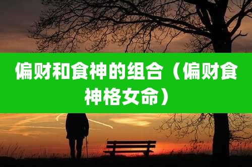 偏财和食神的组合（偏财食神格女命）