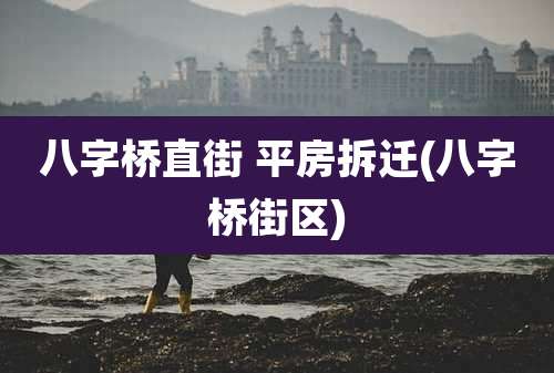 八字桥直街 平房拆迁(八字桥街区)