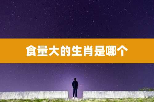 食量大的生肖是哪个