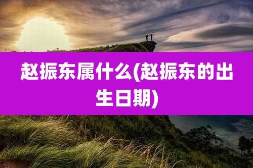 赵振东属什么(赵振东的出生日期)