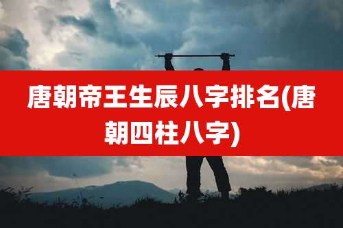 唐朝帝王生辰八字排名(唐朝四柱八字)