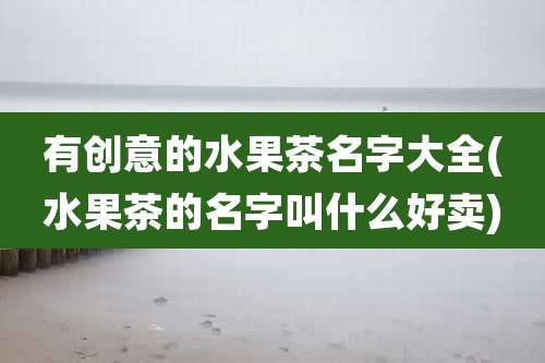 有创意的水果茶名字大全(水果茶的名字叫什么好卖)