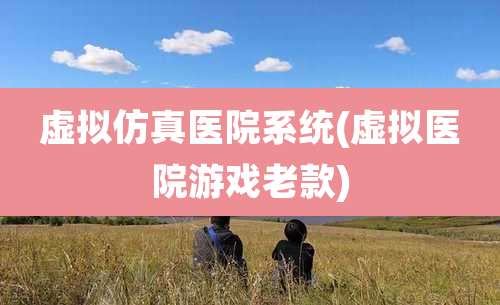 虚拟仿真医院系统(虚拟医院游戏老款)