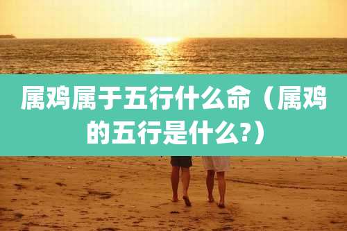 属鸡属于五行什么命（属鸡的五行是什么?）