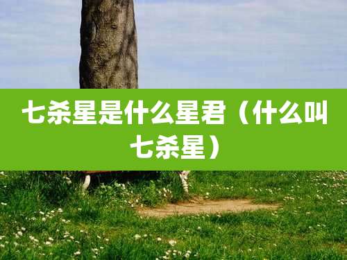 七杀星是什么星君（什么叫七杀星）