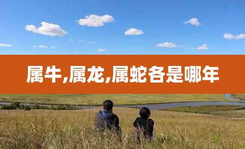 属牛,属龙,属蛇各是哪年