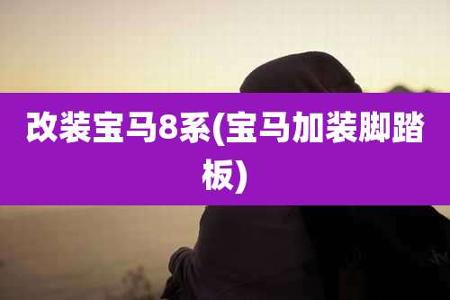 改装宝马8系(宝马加装脚踏板)