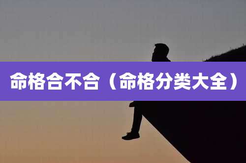 命格合不合（命格分类大全）