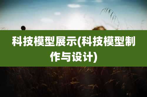 科技模型展示(科技模型制作与设计)