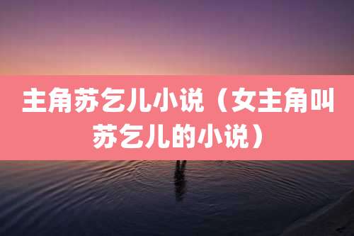 主角苏乞儿小说（女主角叫苏乞儿的小说）