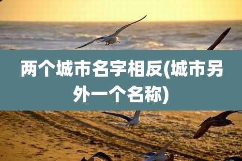 两个城市名字相反(城市另外一个名称)