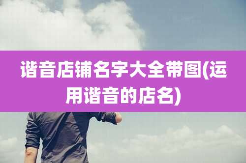 谐音店铺名字大全带图(运用谐音的店名)