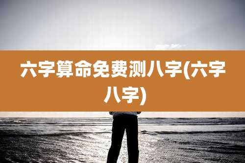 六字算命免费测八字(六字 八字)