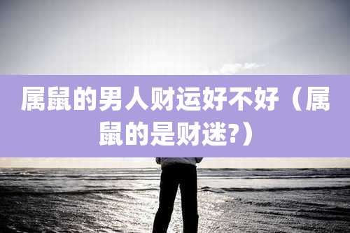 属鼠的男人财运好不好(属鼠的是财迷?)
