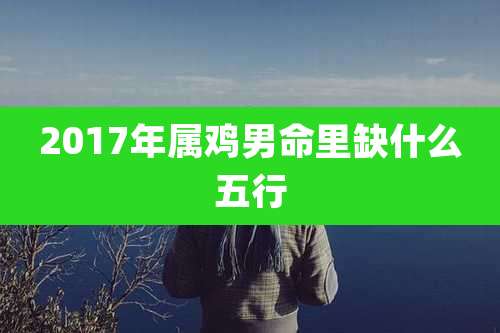 2017年属鸡男命里缺什么五行