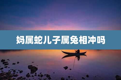 妈属蛇儿子属兔相冲吗