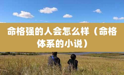 命格强的人会怎么样(命格体系的小说)